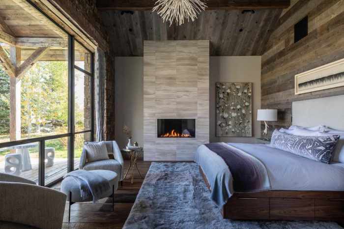 Bedroom fireplace design ideas