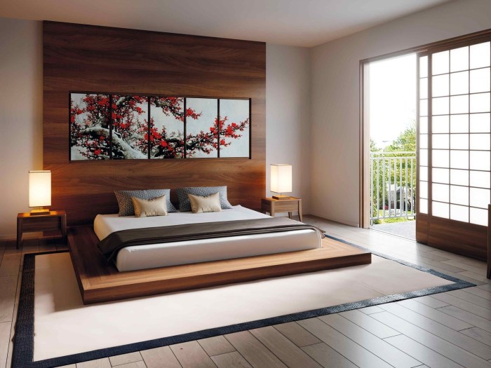 Japanese style bedroom design