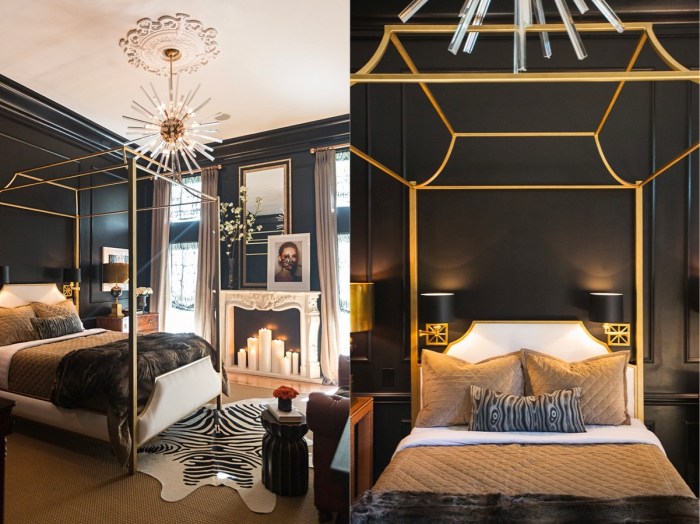 Black bedroom design ideas