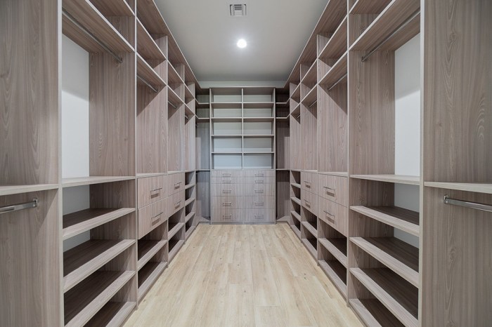 Bedroom and closet design